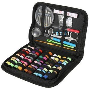 28pcs Portable Travel Sewing Box Kit Needles Thread Stitching Kit